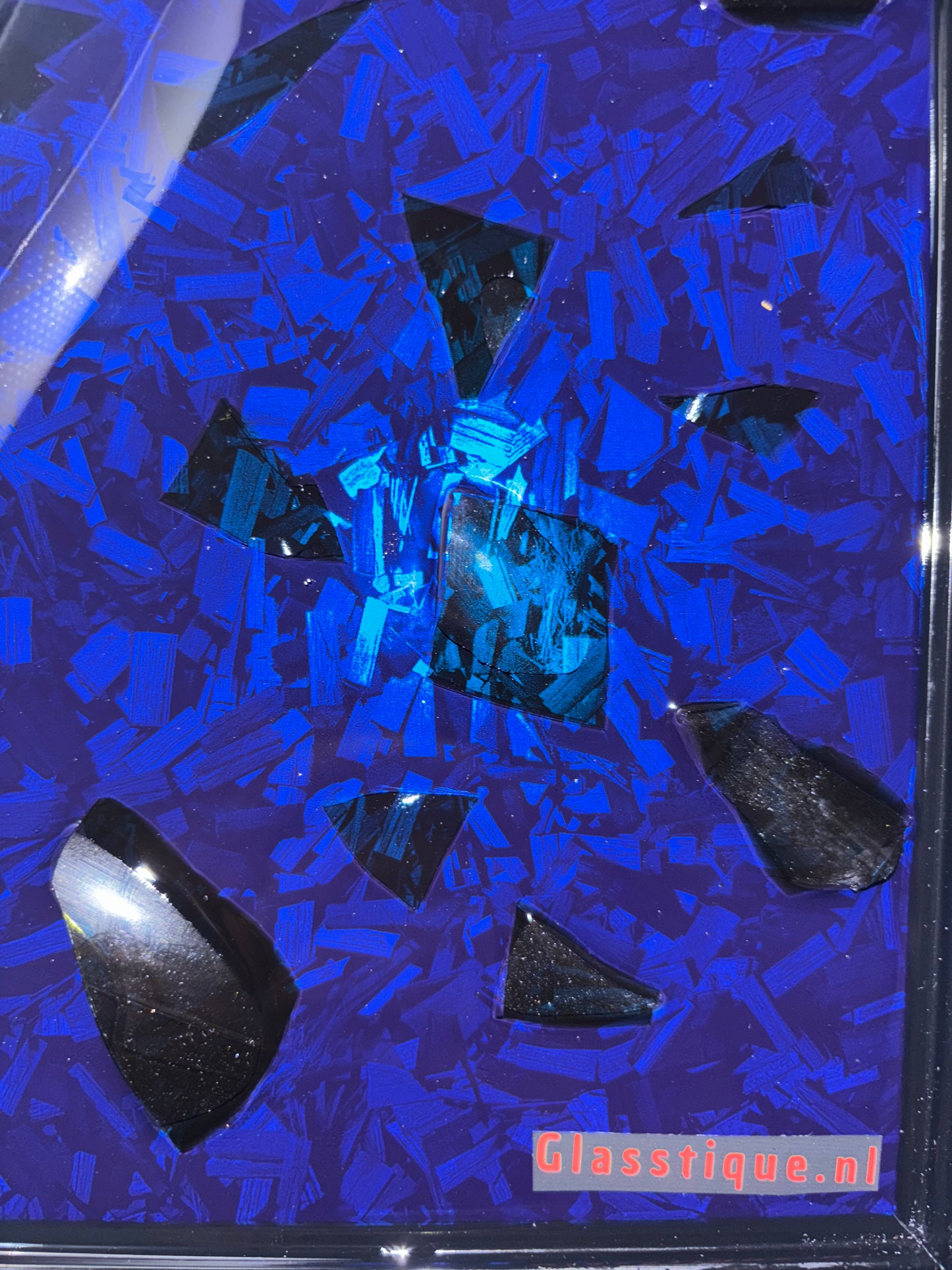Blue carbon ice